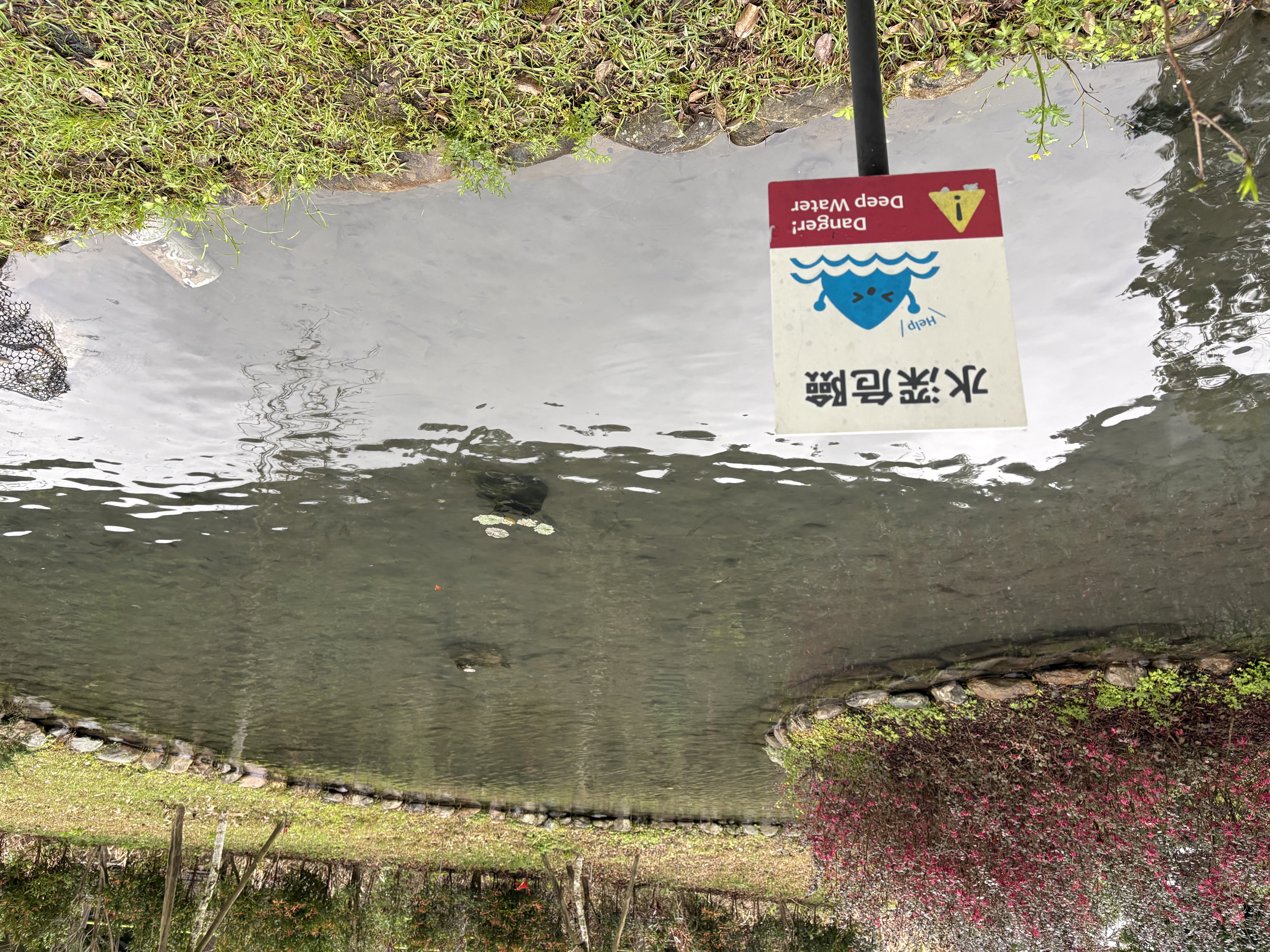 sign saying "Danger! Deep Water