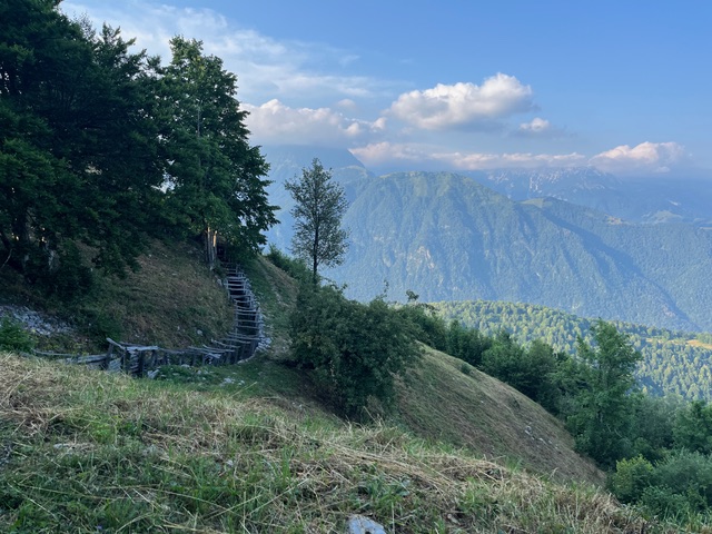 hills remain marked with war trenches