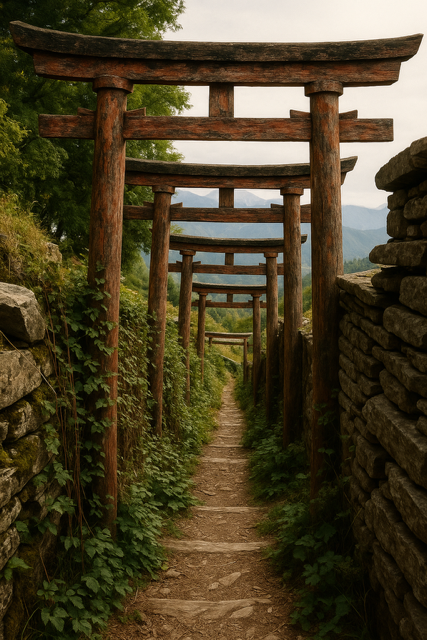 arches like emergent torii gates