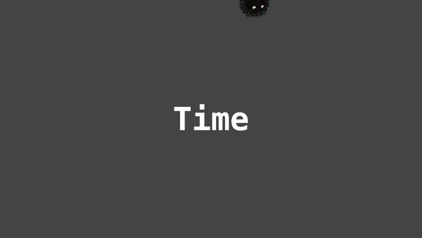 Time | picture: Sili, small in the distance, along the top, half above the top edge, moving right
