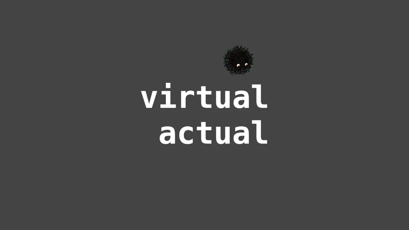 virtual
actual | picture: Sili, small in the distance, along the top, moving right and dropping